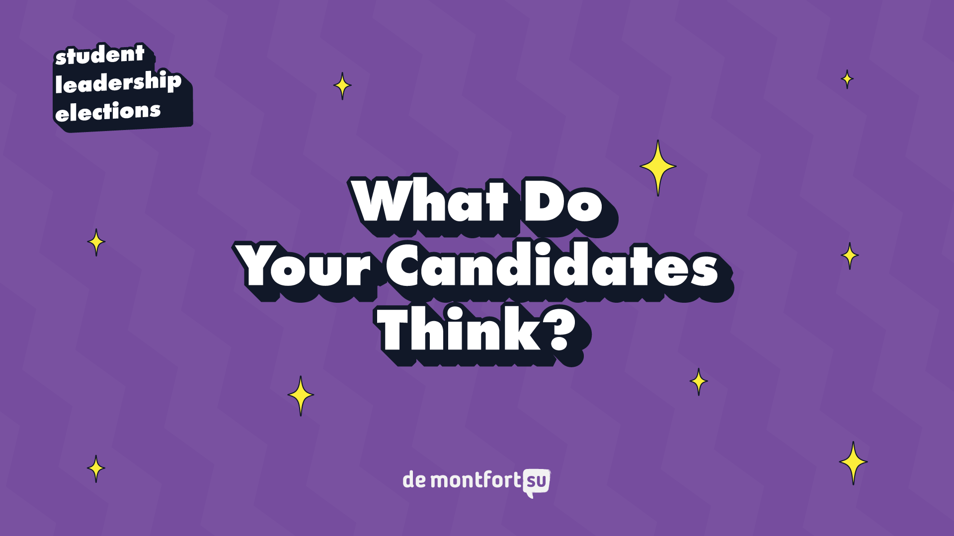 DSU Student leadership Elections 2026 ''What Do Your Candidates Think?'' Graphic.